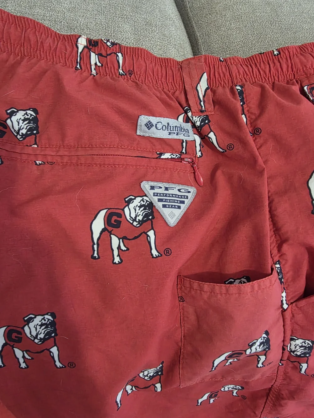 Men's Georgia Bulldog Columbia PFG Swim Trunks